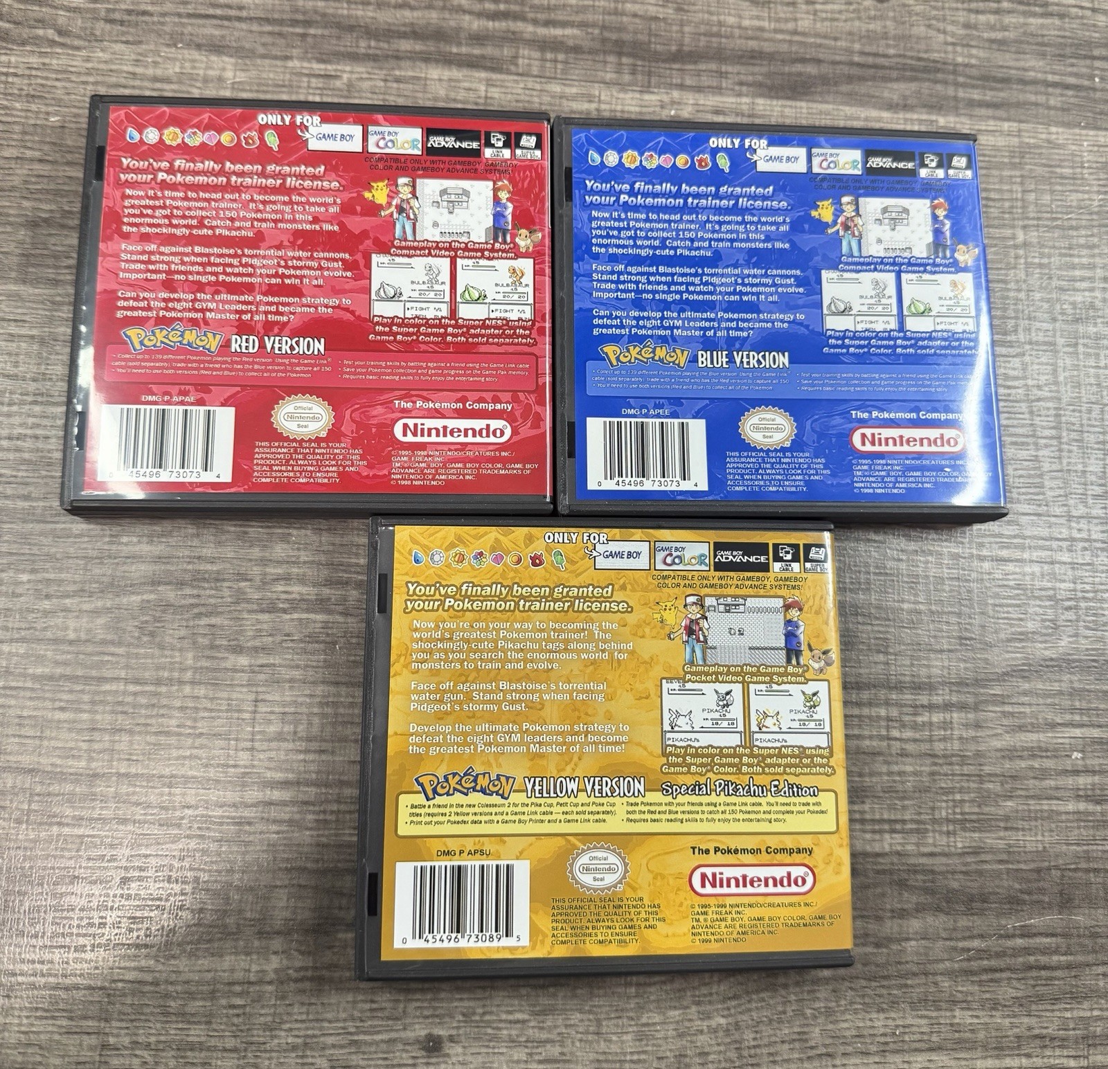 11 Pokemon Bundle Custom Game Case For Nintendo Gameboy Color GB,GBC *NO GAME*