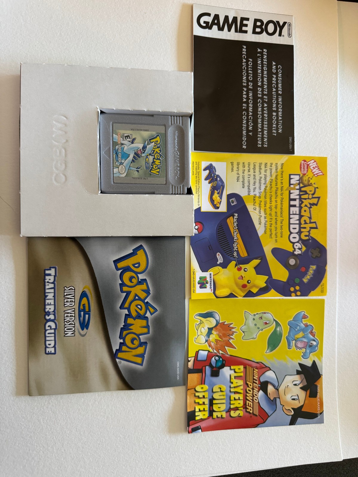 Pokemon Silver Version Complete in Box (Nintendo Game Boy Color, 2000)