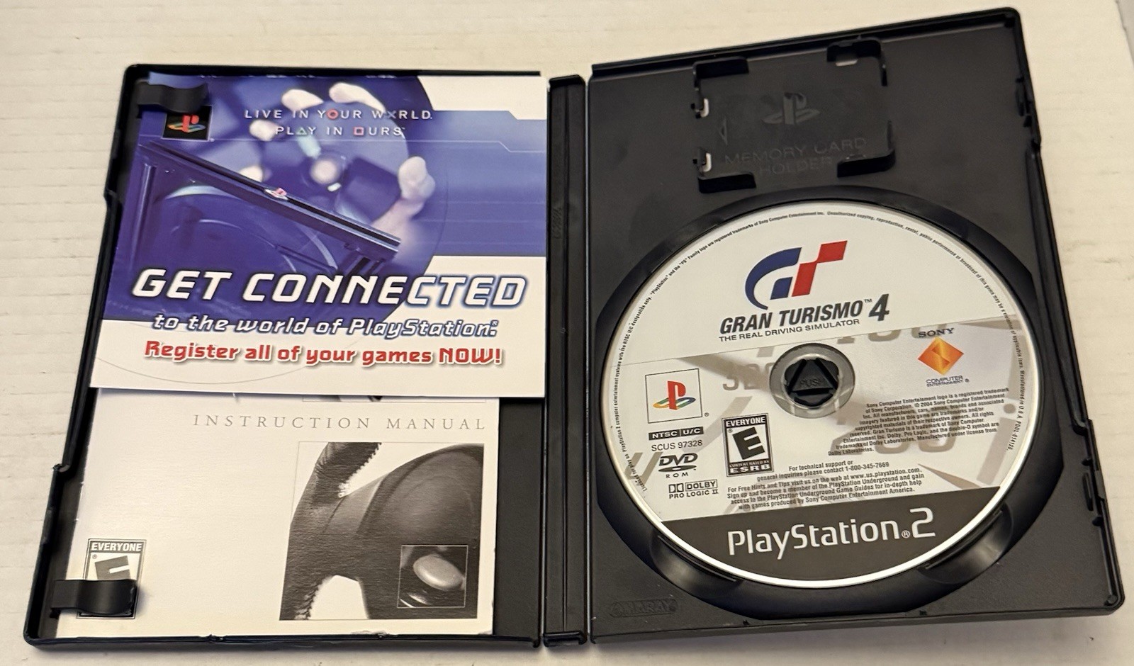 Gran Turismo 4 (Sony PlayStation 2 2005) Complete With Registration Card -Tested