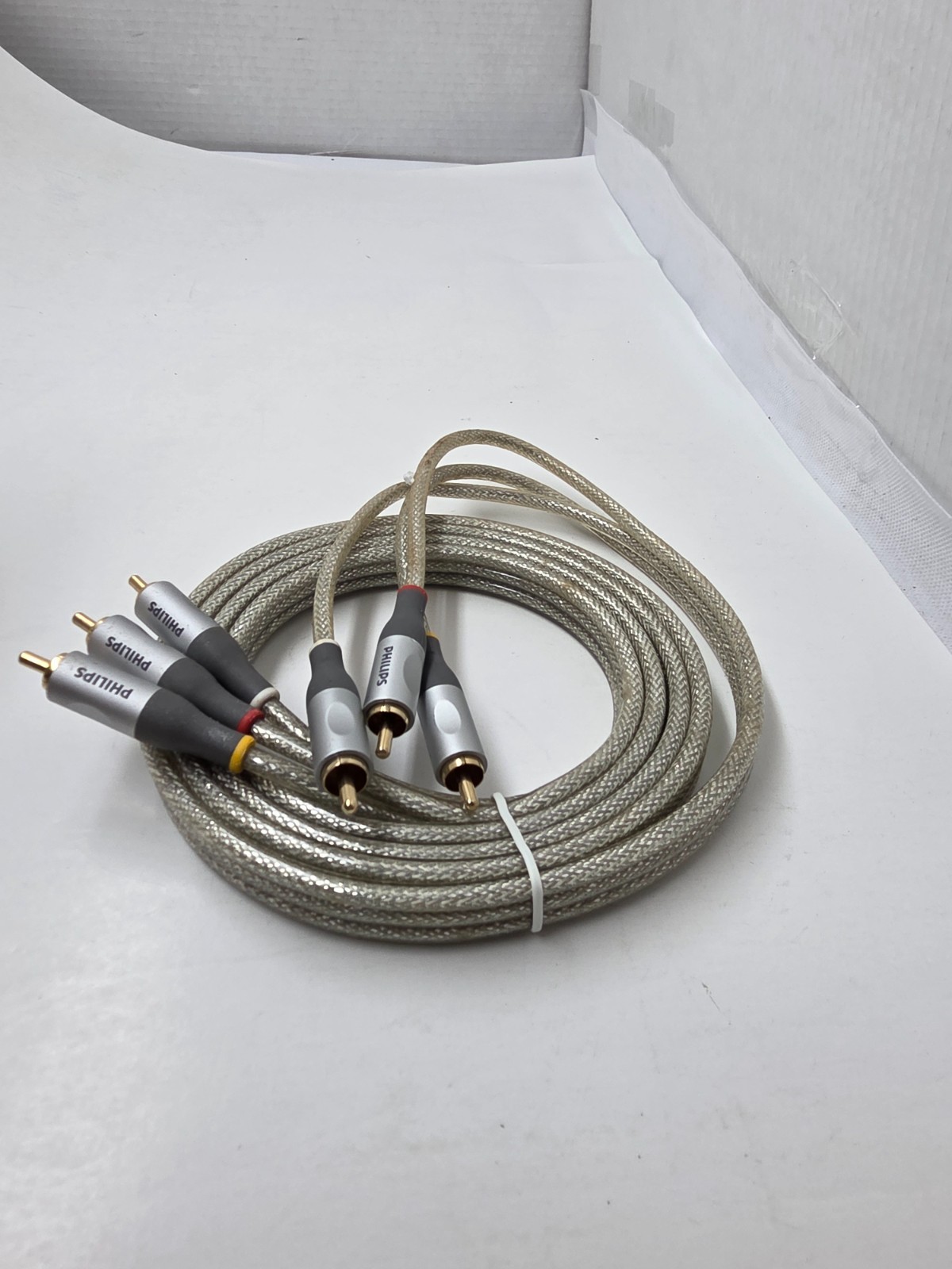 6FT Braided Shielded Phillips Superior Composite A/V Audio Video Cable Gold #40P