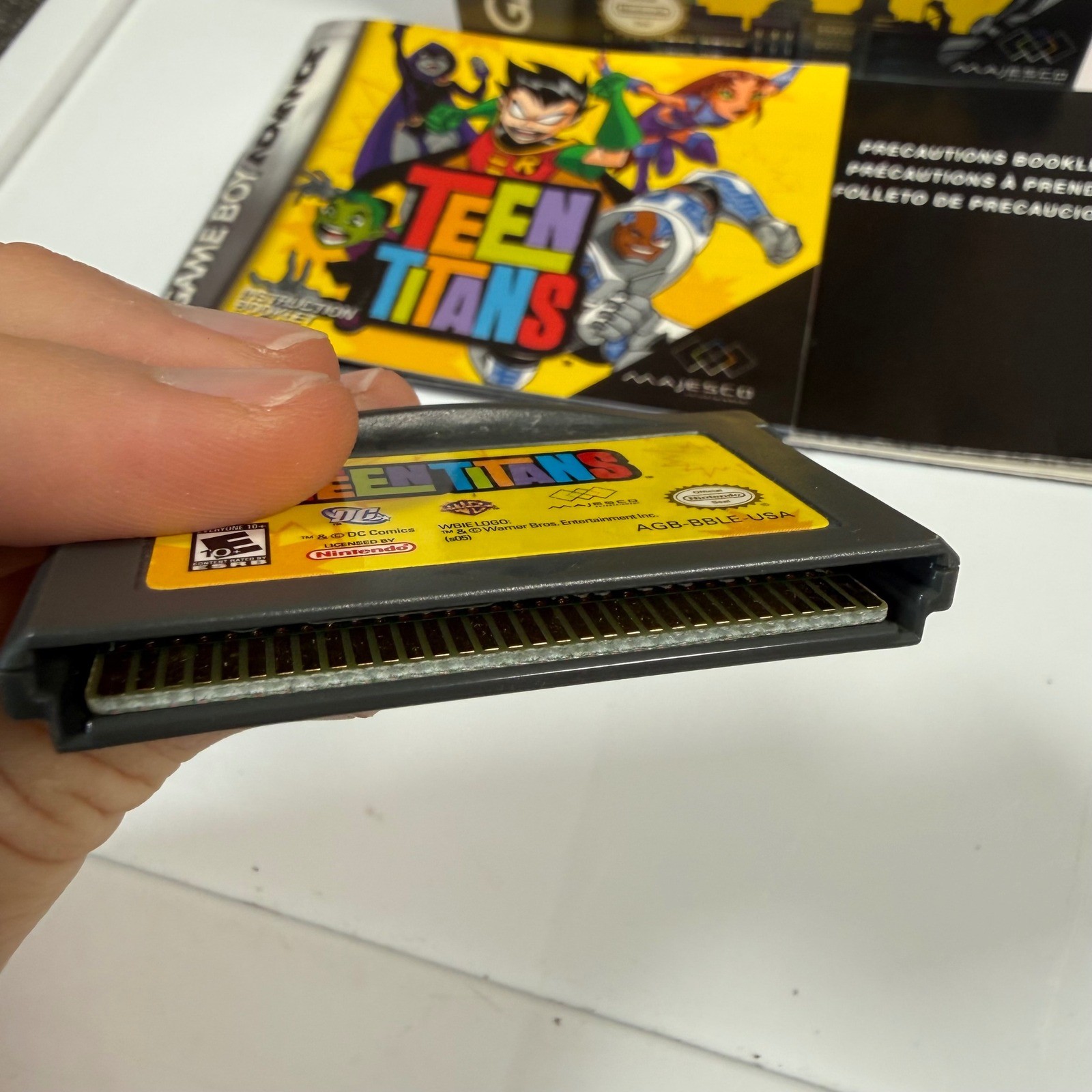 Majesco Teen Titans Video Game Nintendo Game Boy Advance Complete Boxed GBA