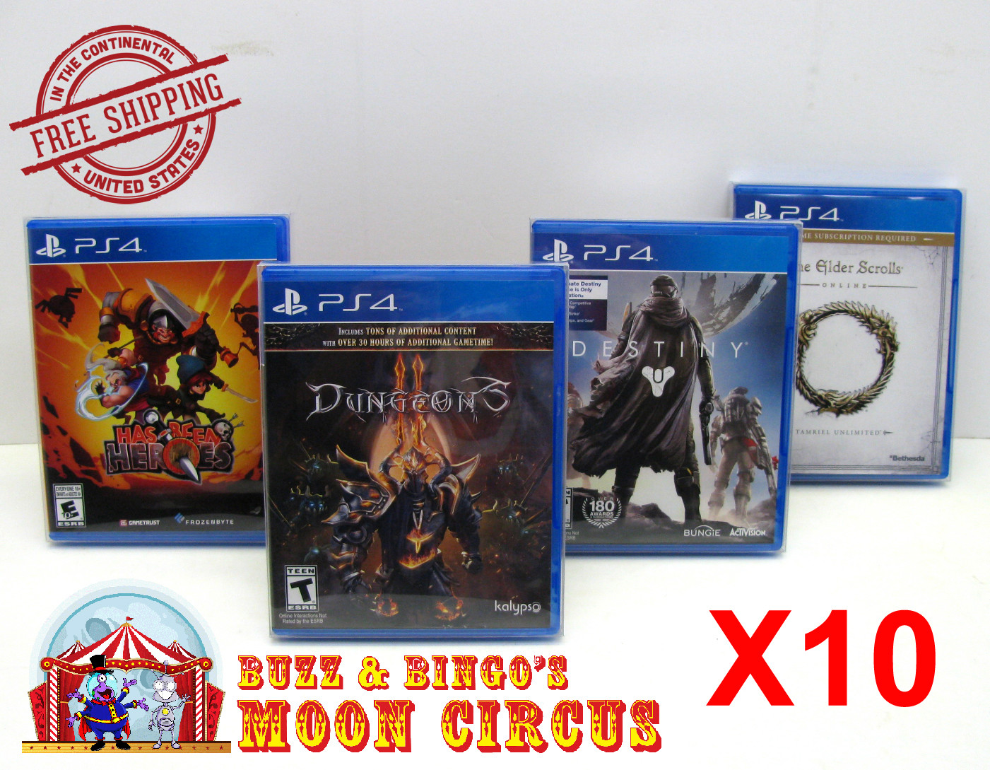 10X SONY PLAYSTATION PS4 CIB GAME -CLEAR PLASTIC PROTECTIVE BOX PROTECTORS CASE