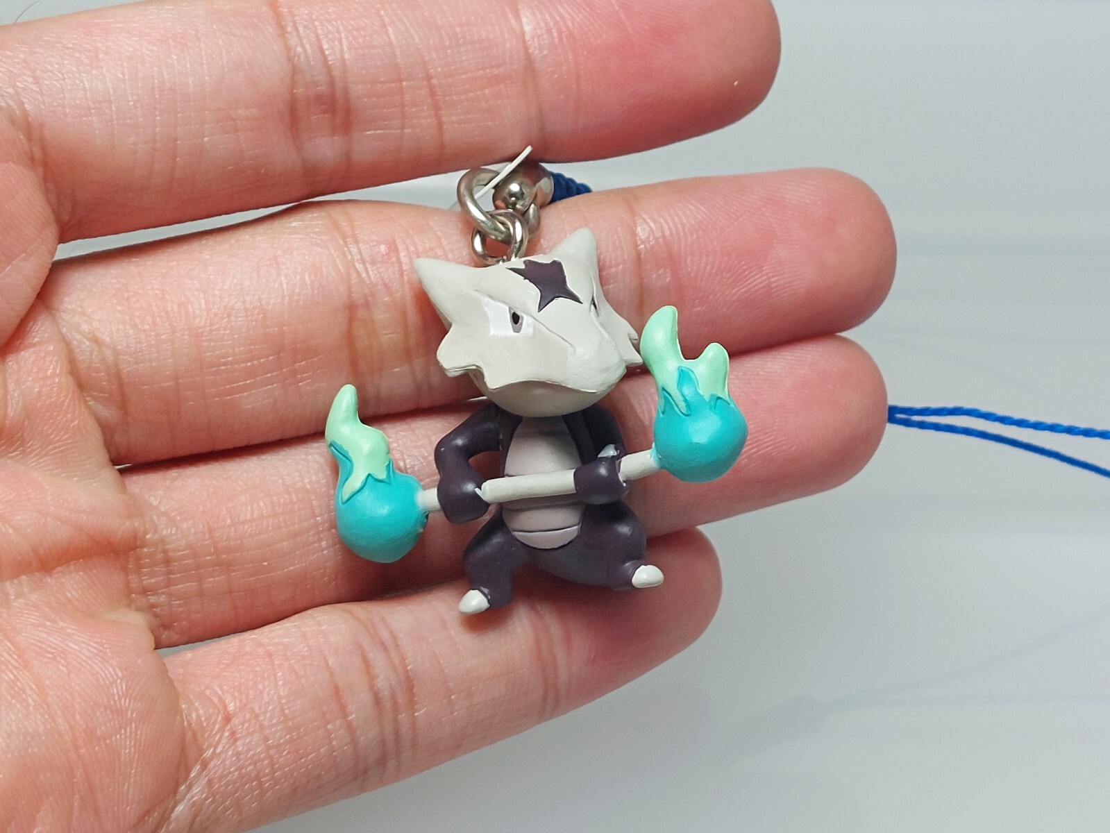 Alolan Marowak Garagara Pokemon Netsuke Mascot Figure Strap T-ARTS 2017 0.8in