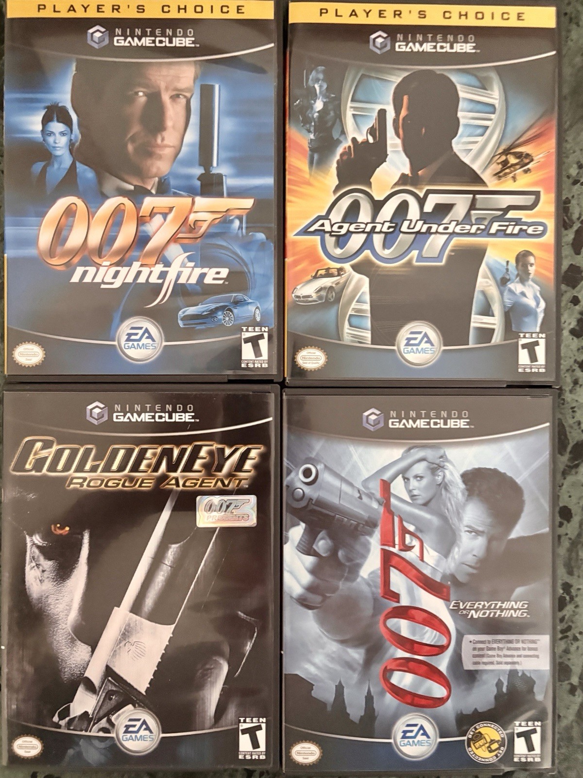 007: NightFire, Everything or Nothing, GoldenEye Rogue Agent, Agent Under Fire