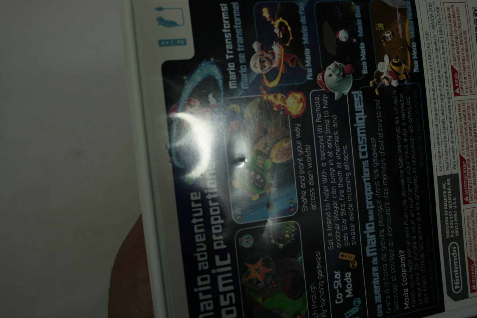 Super Mario Galaxy Wii CIB Game Nintendo Wii 2007 1st Print Compete Manual Reg B