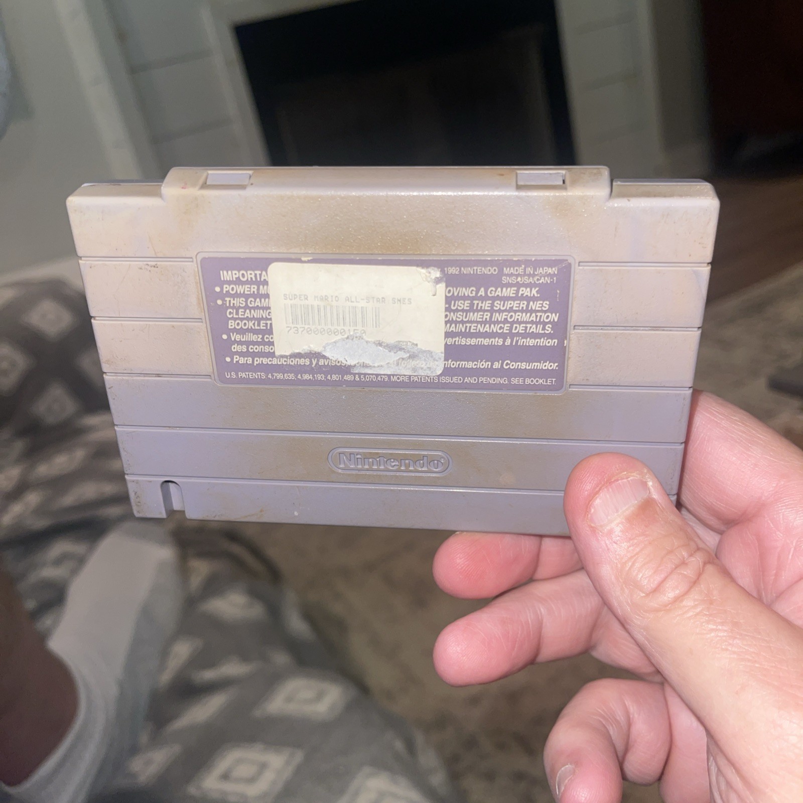 Super Mario All-Stars Super Nintendo Cartridge + Manual Tested Works Free Ship