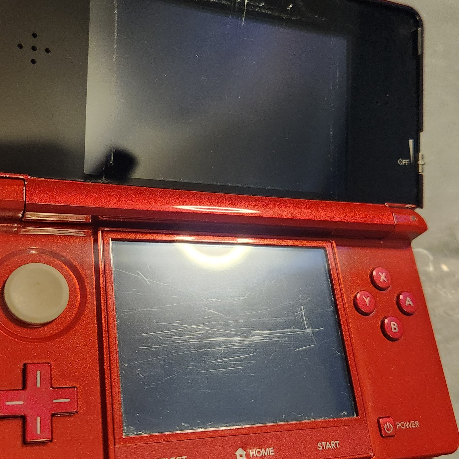 Nintendo 3DS Handheld Game Console Flame Red