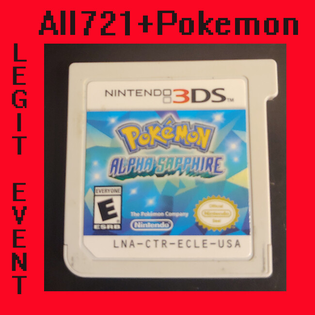 Pokemon Alpha Sapphire Loaded With All 721 Shiny & 120+ Legit Events {New Item}