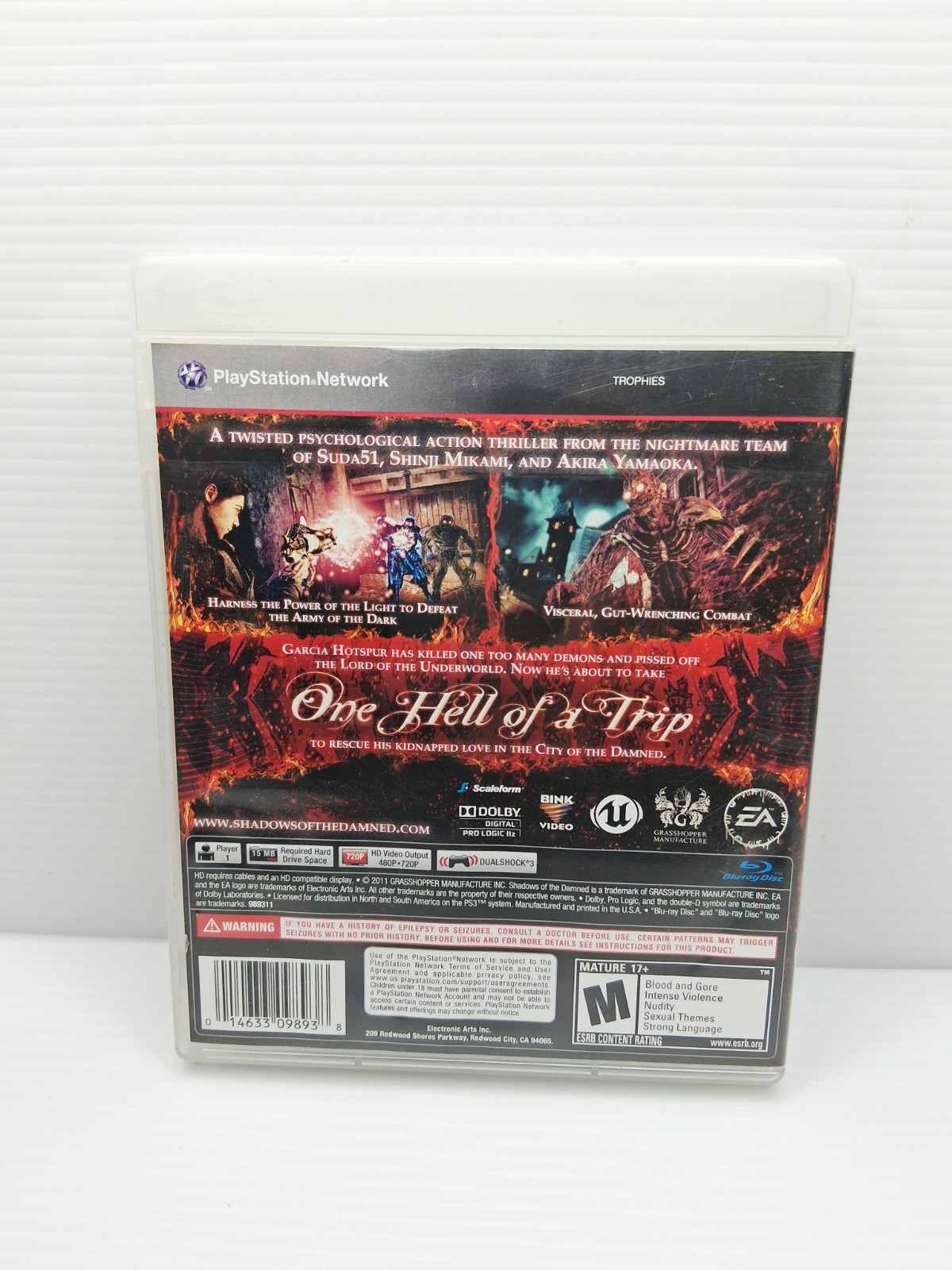 Shadows of the Damned, 2011 Sony PlayStation 3 Complete CIB Clean Tested