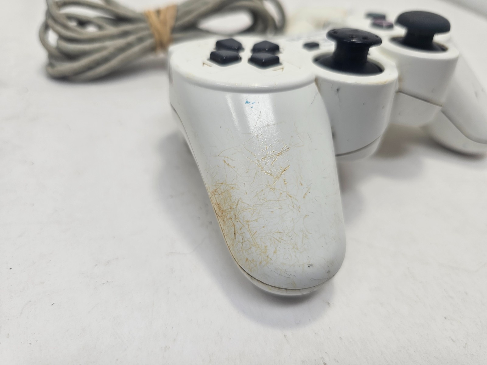 Sony PlayStation 2 PS2 DualShock 2 Wired Controller Ceramic White OEM SCPH-10010