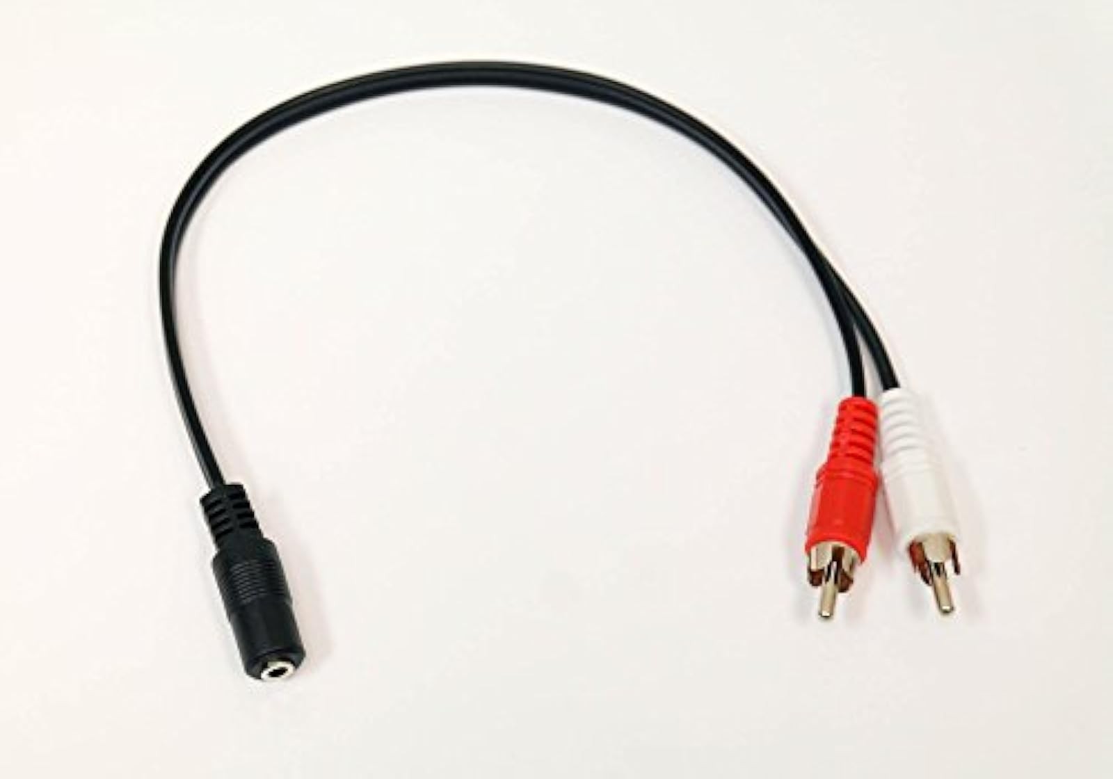 3.5MM Female Jack To 2 RCA Male Plug Audio Y Splitter Cable Video Game Accessori