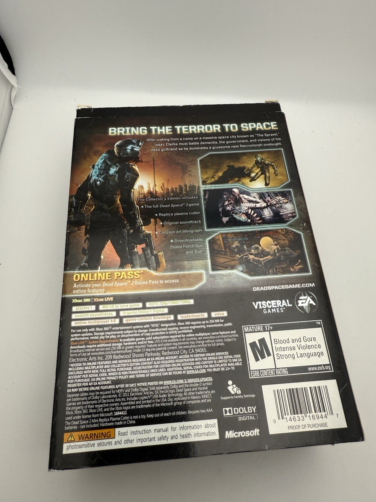 Dead Space 2 – Collector’s Edition (Xbox 360, 2011) Big Box VGg CIB No Game