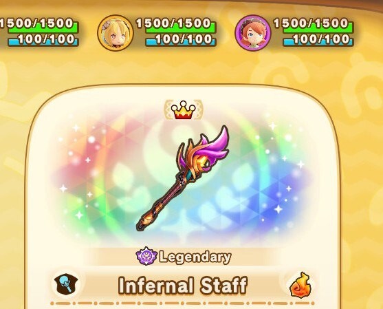 Fantasy Life I: Legendary Staff Set Weapon Item The girl Who Steals Time