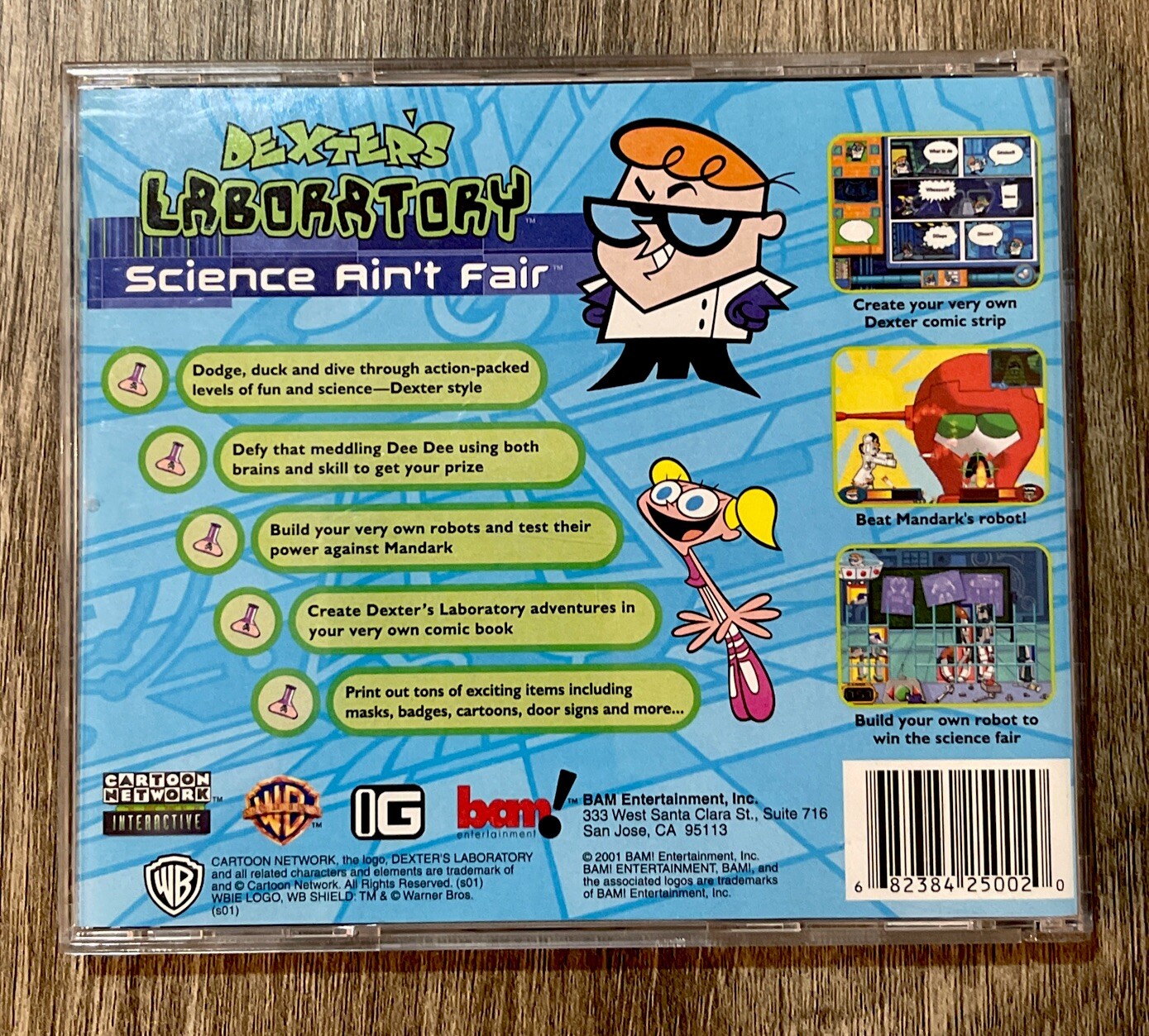 Dexters Laboratory Science Ain’t Fair PC CDRom Cartoon Network Bam Entertainment