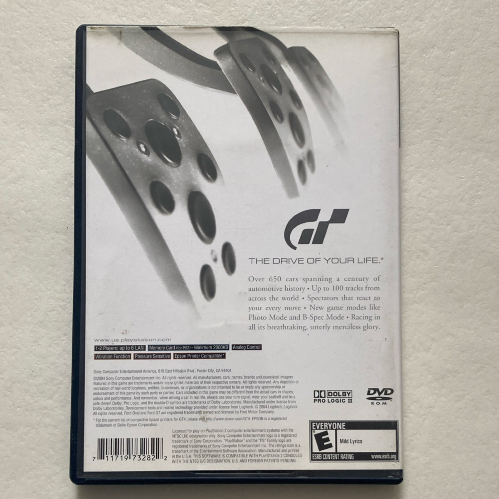 Gran Turismo 4 PlayStation 2 Racing Simulation Complete with Manual, Multiplayer