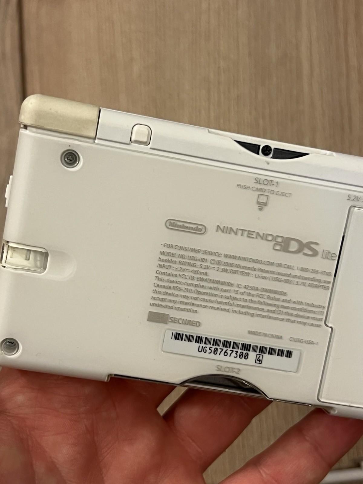 Nintendo DS Lite USG-001 KOMEN BREAST CANCER Ribbon AGS-001 w/ 10 Games Tested