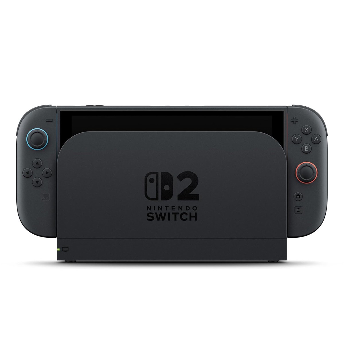 Nintendo Switch 2 Console with Light Blue and Red Joy-Con 2 Controllers, Black