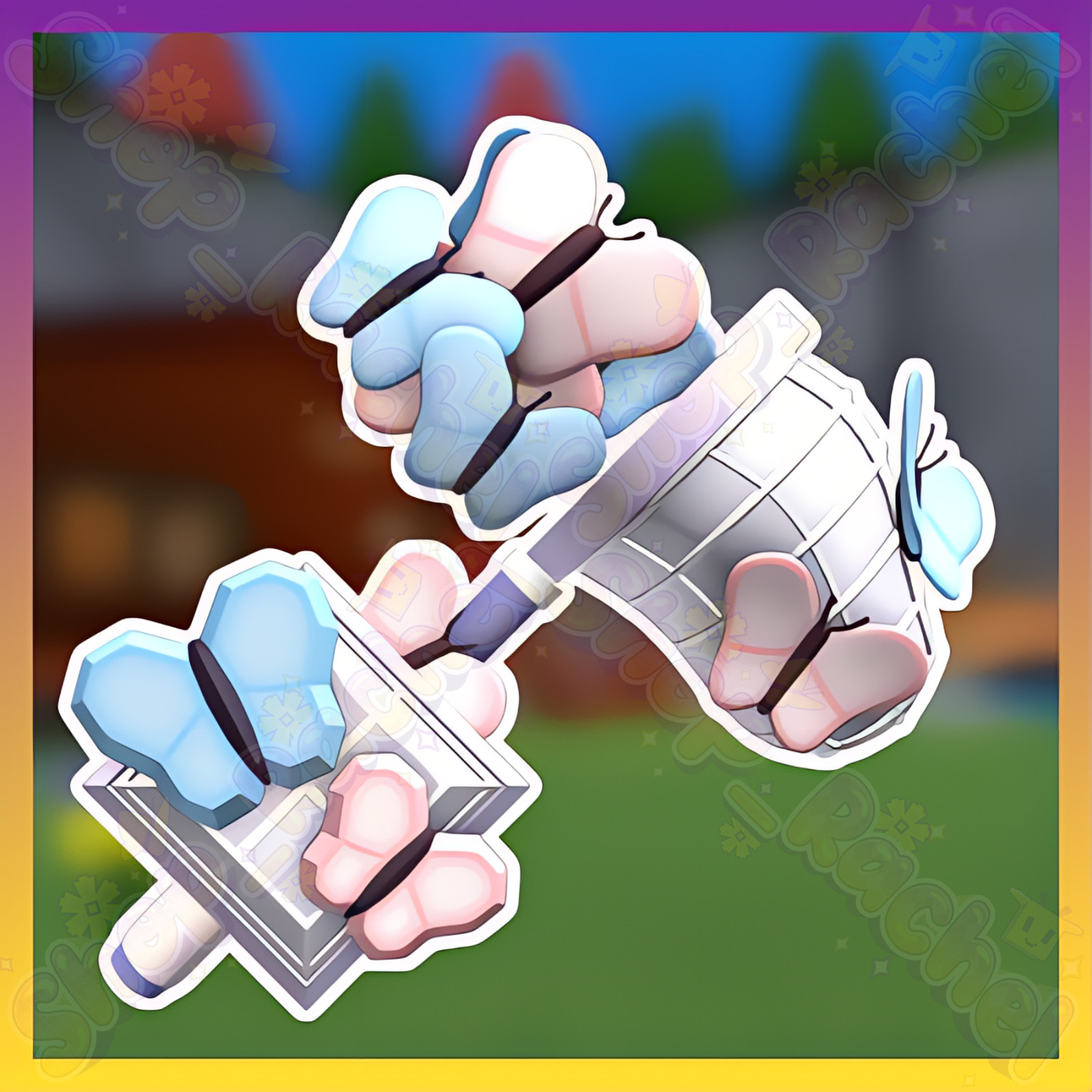 🌙 Moonlit Butterflies Set – Flee the Facility (FTF) 🌙
