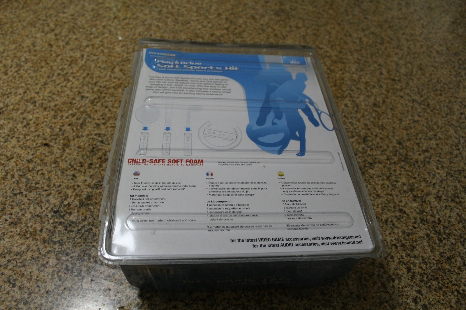 DreamGEAR Play & Drive Soft Sports Kit DGWII-1058 Nintendo Wii Damaged Pkg NEW