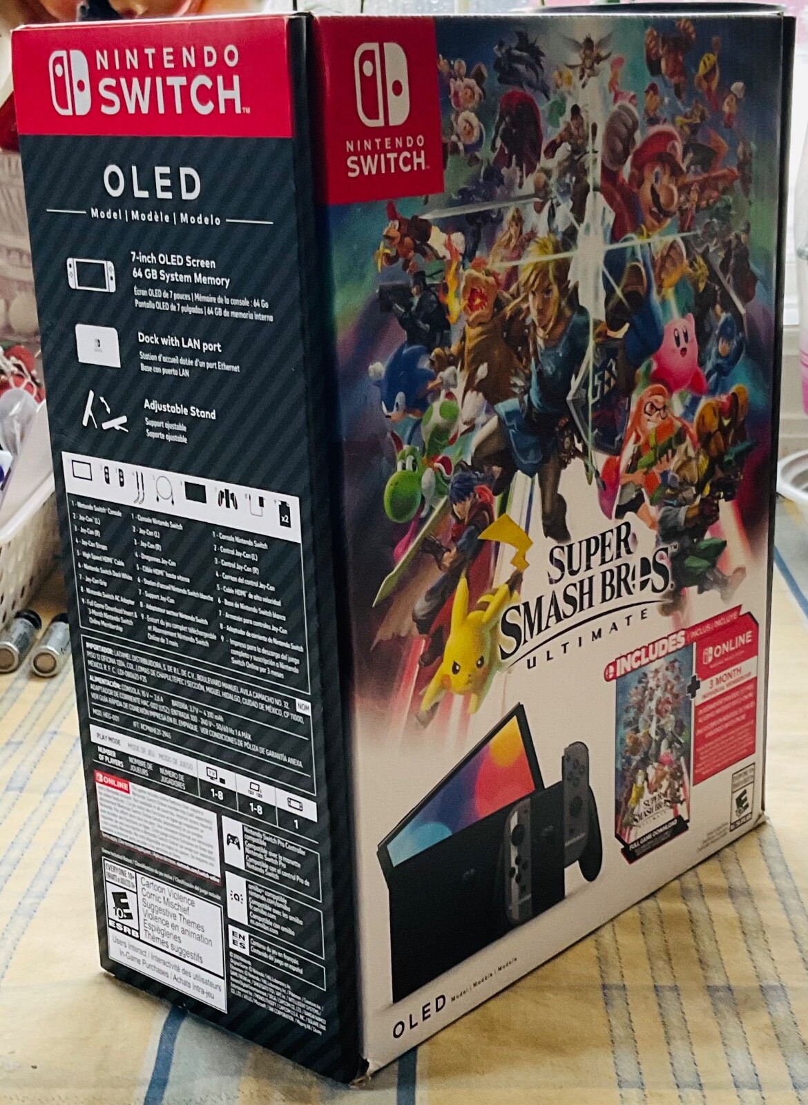 Nintendo Switch OLED Super Smash Bros. Ultimate Bundle with 1.5TB MicroSDXC Card