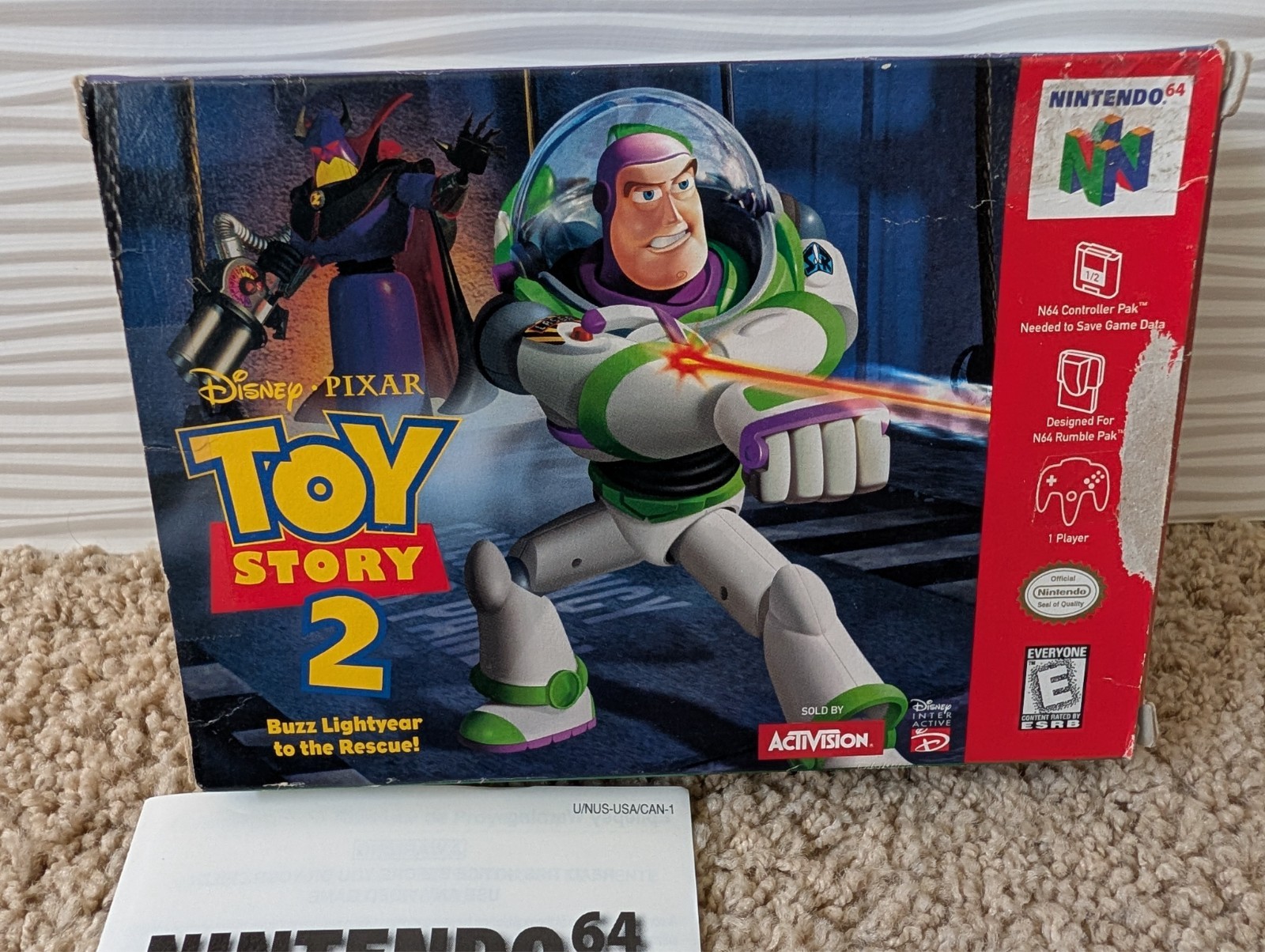 Toy Story 2: Buzz Lightyear to the Rescue (Nintendo 64, 1999) N64 CIB Tested!