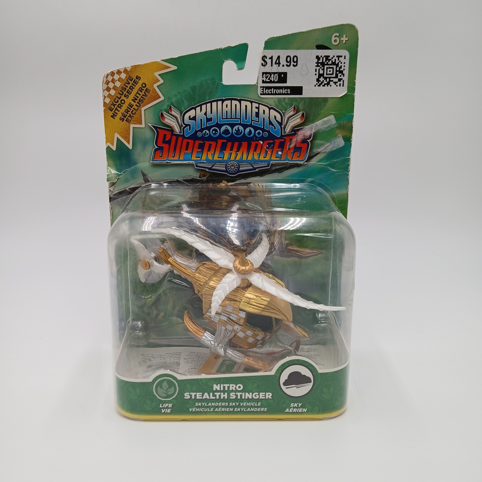 Skylanders SuperChargers Nitro Stealth Stinger Sky Vehicle Life Vie FLAW READ