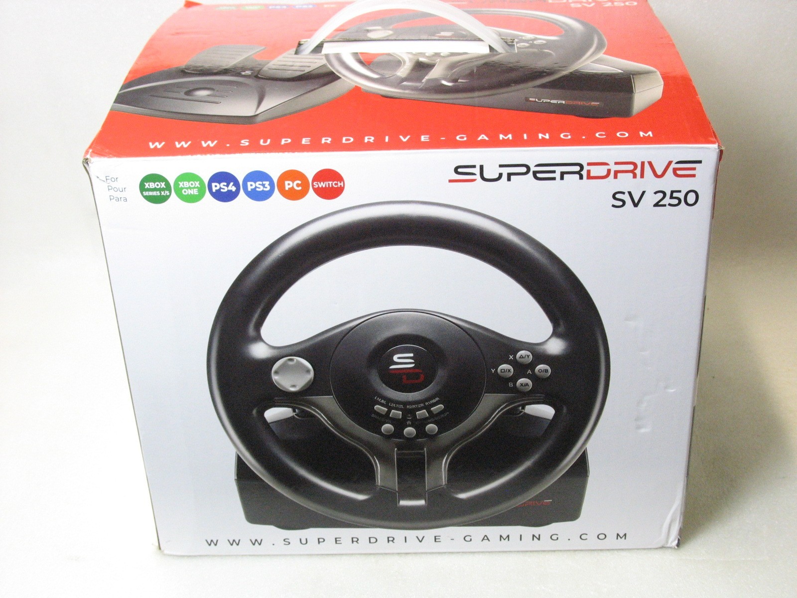 Superdrive Driving Gaming Racing Wheel & Pedals SV250