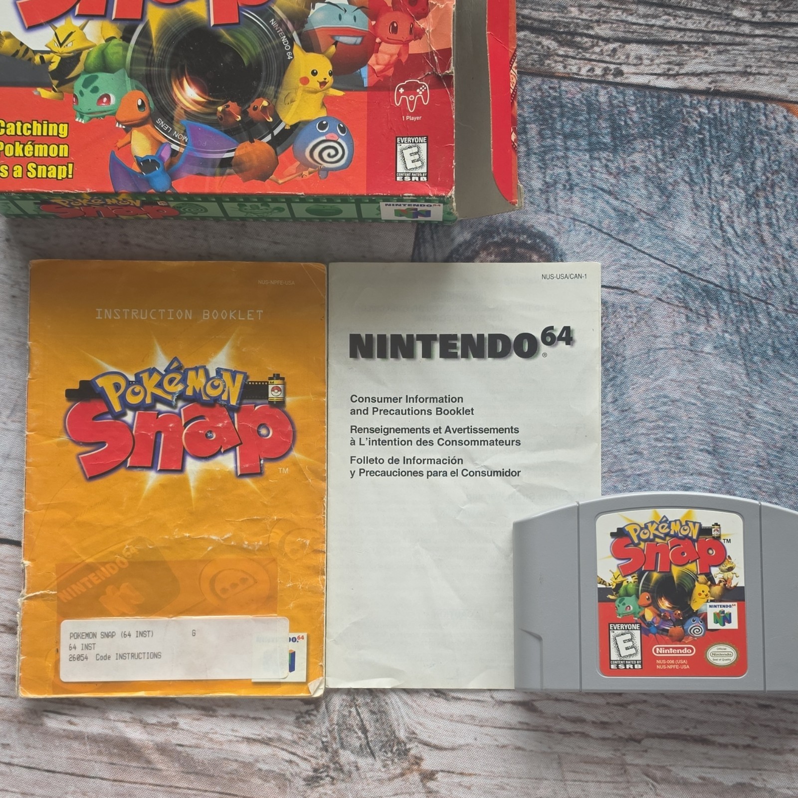 Pokémon Snap (Nintendo 64) CIB w/ Manual, E Rated, NTSC-U/C (1999)