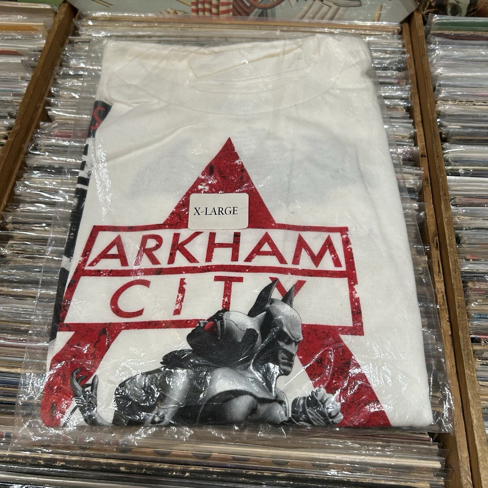 VTG Batman Arkham City 10 18 11 DC Comics Promo Merch Gamer Shirt XL NEW SEALED