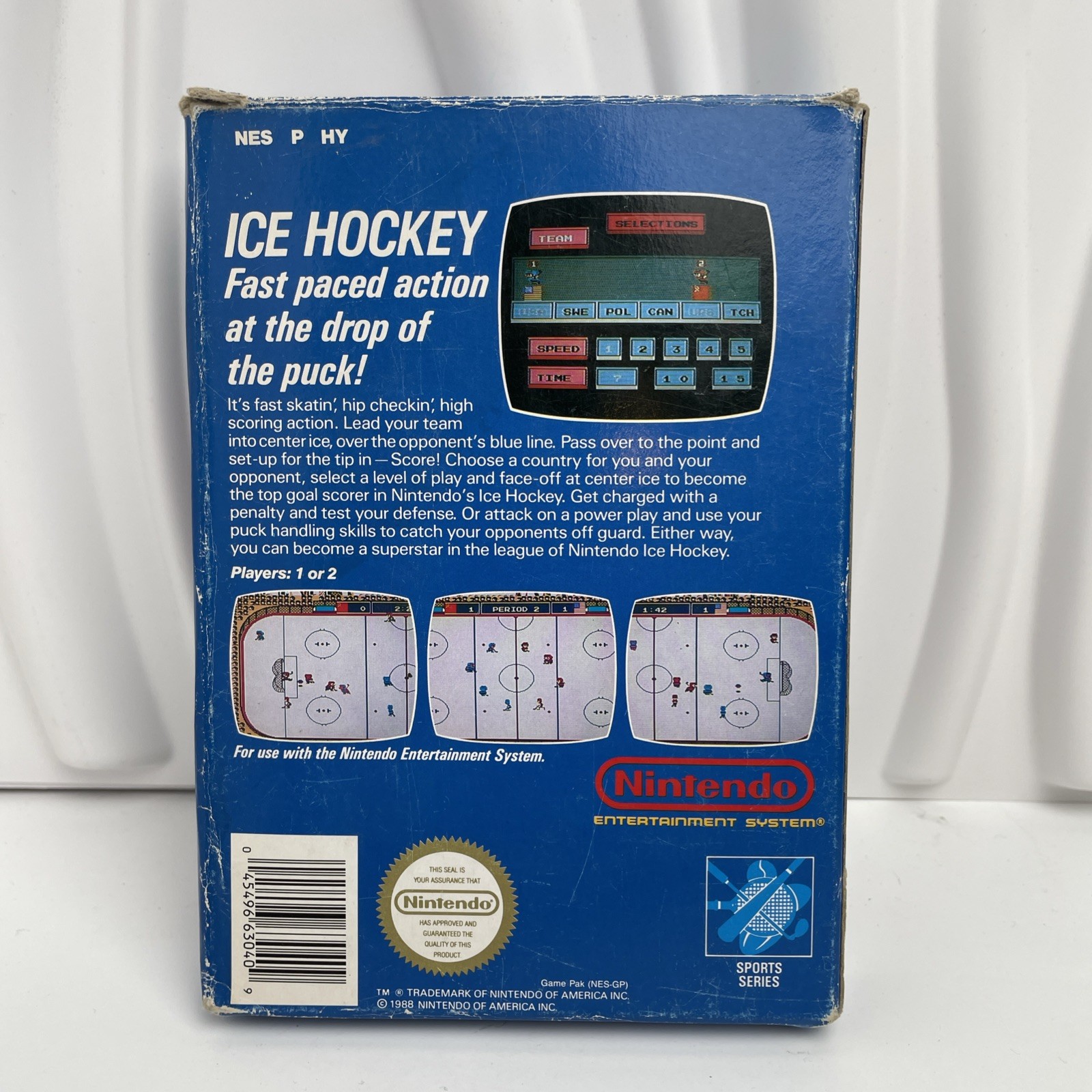 Ice Hockey (Nintendo NES) Complete in Box CIB