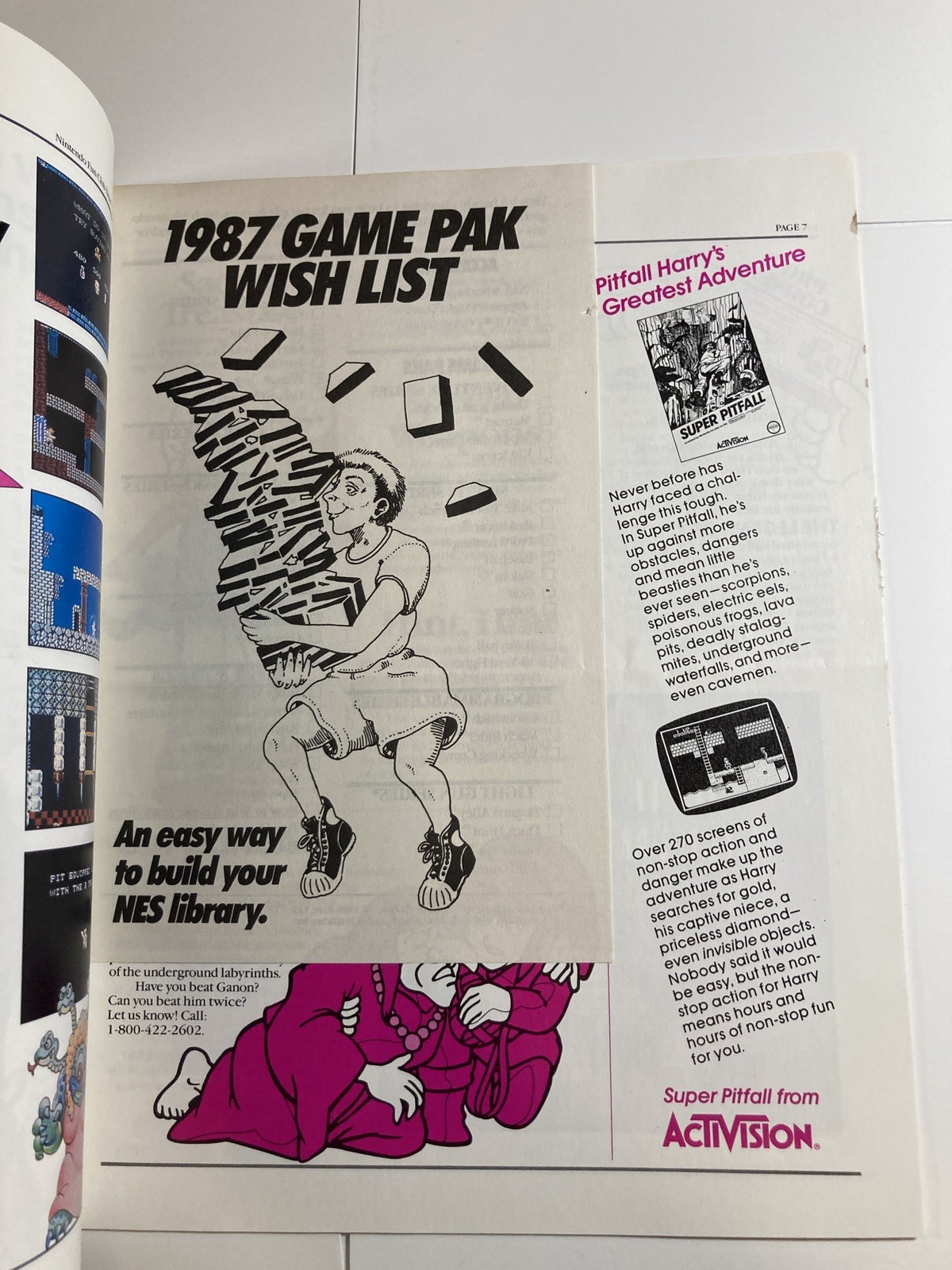 Nintendo Fun Club News Volume 1 Issue #3 Fall 1987 Legend of Zelda -RARE – Look!