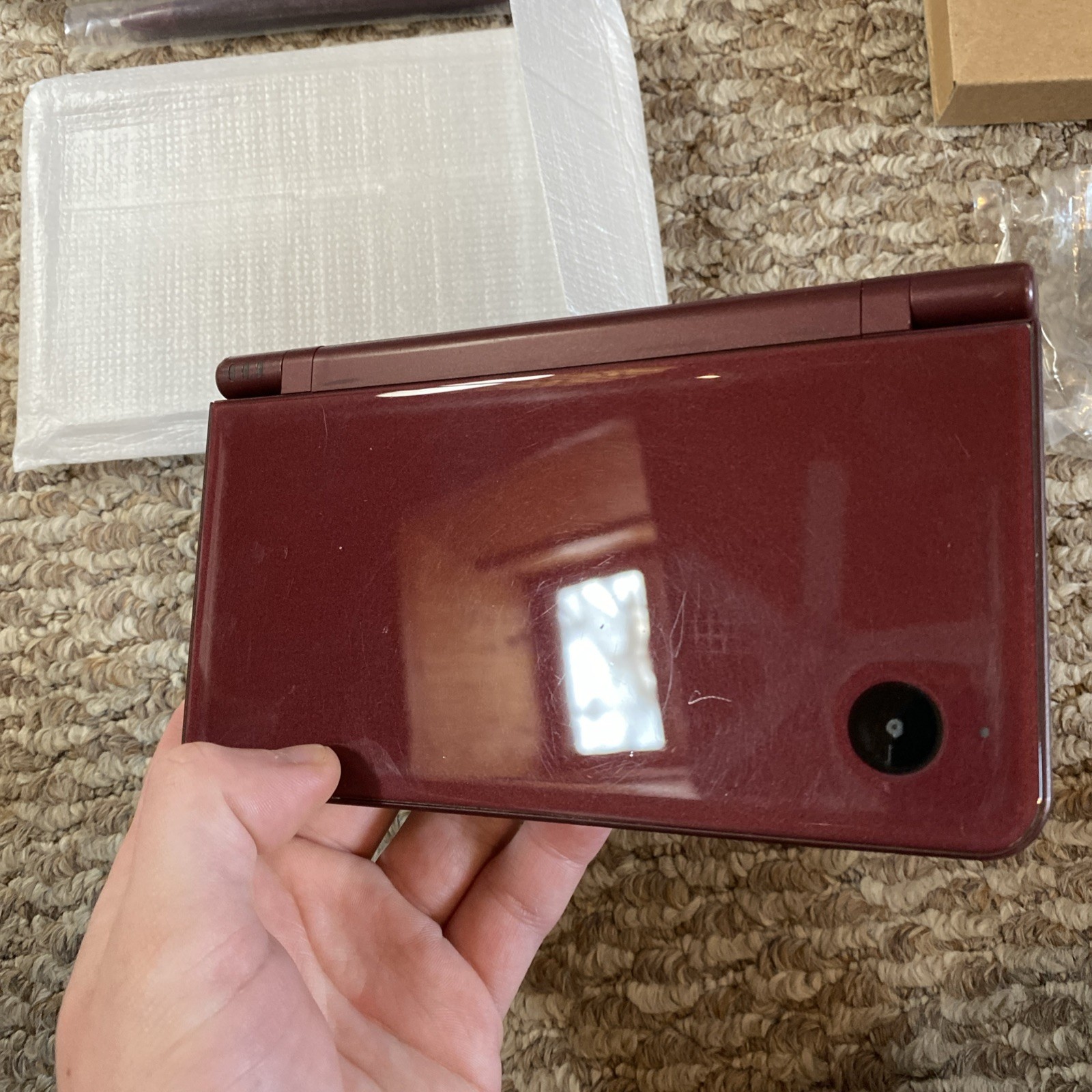 Nintendo DSi XL Burgundy Complete In Box CIB, ! Stylus, Manual!