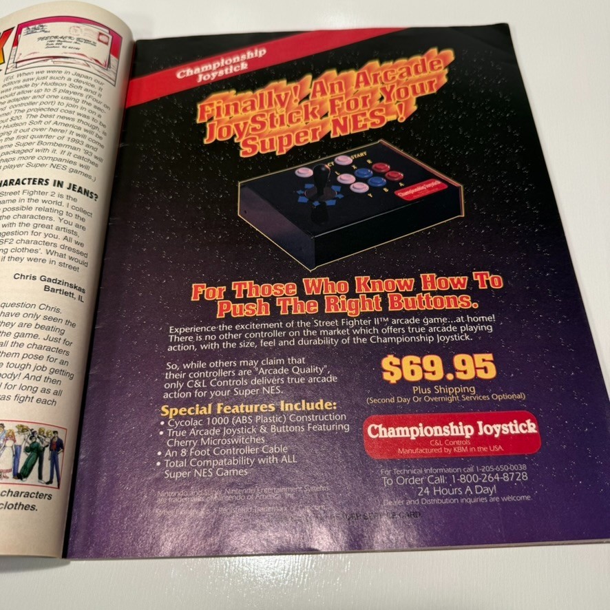 Super NES Buyer’s Guide November 1992 Street Fighter II VTG