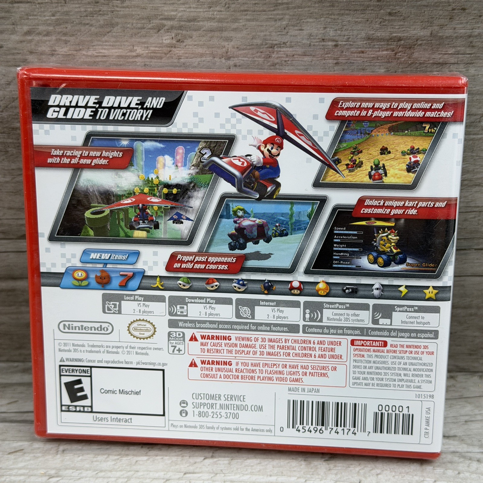 Mario Kart 7 – Nintendo 3DS (SEALED) Brand New Unopened Red Case