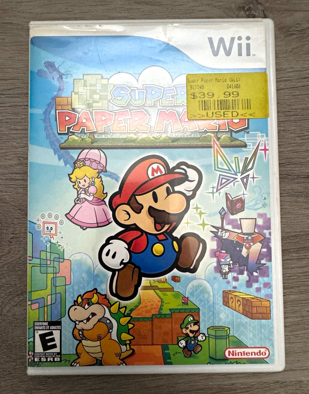 Nintendo Super Paper Mario Nintendo Wii 2007 Complete w/ case and manual