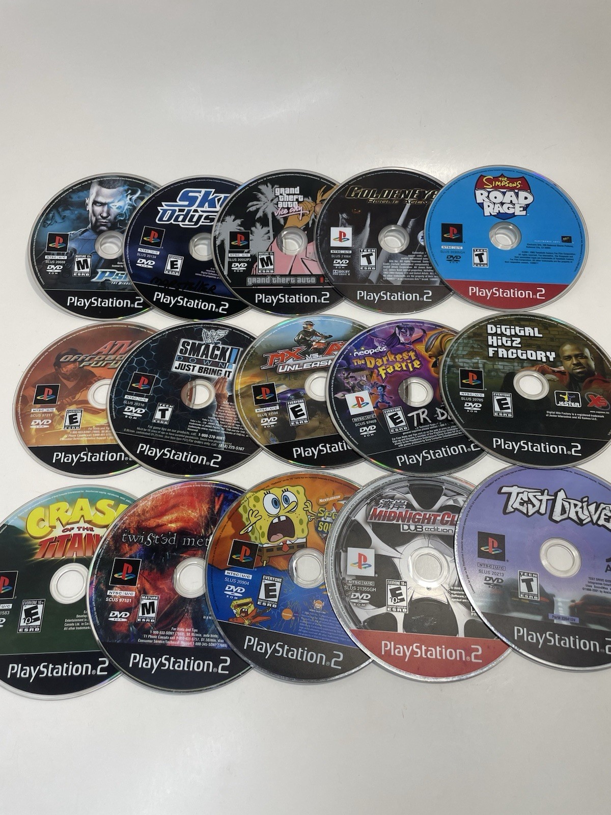 Sony PlayStation 2 Loose Game Lot Of 100 Games Untested Condition Varies