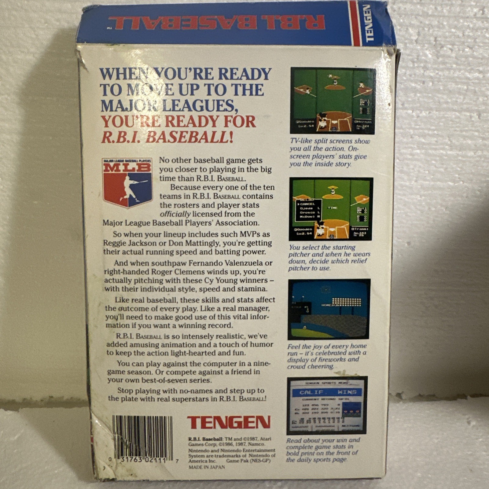 R.B.I. Baseball (Nintendo NES 1987)