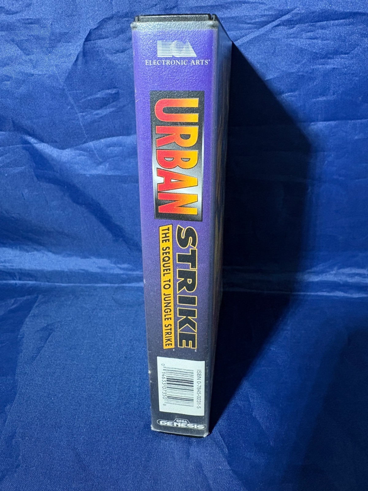 Urban Strike (Sega Genesis, 1994) plastic case and cartridge tested works EA
