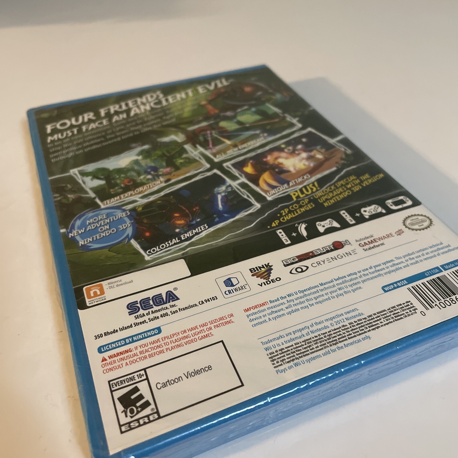 Sonic Boom: Rise of Lyric Nintendo Wii U – Brand New – Ships In A Box! – READ