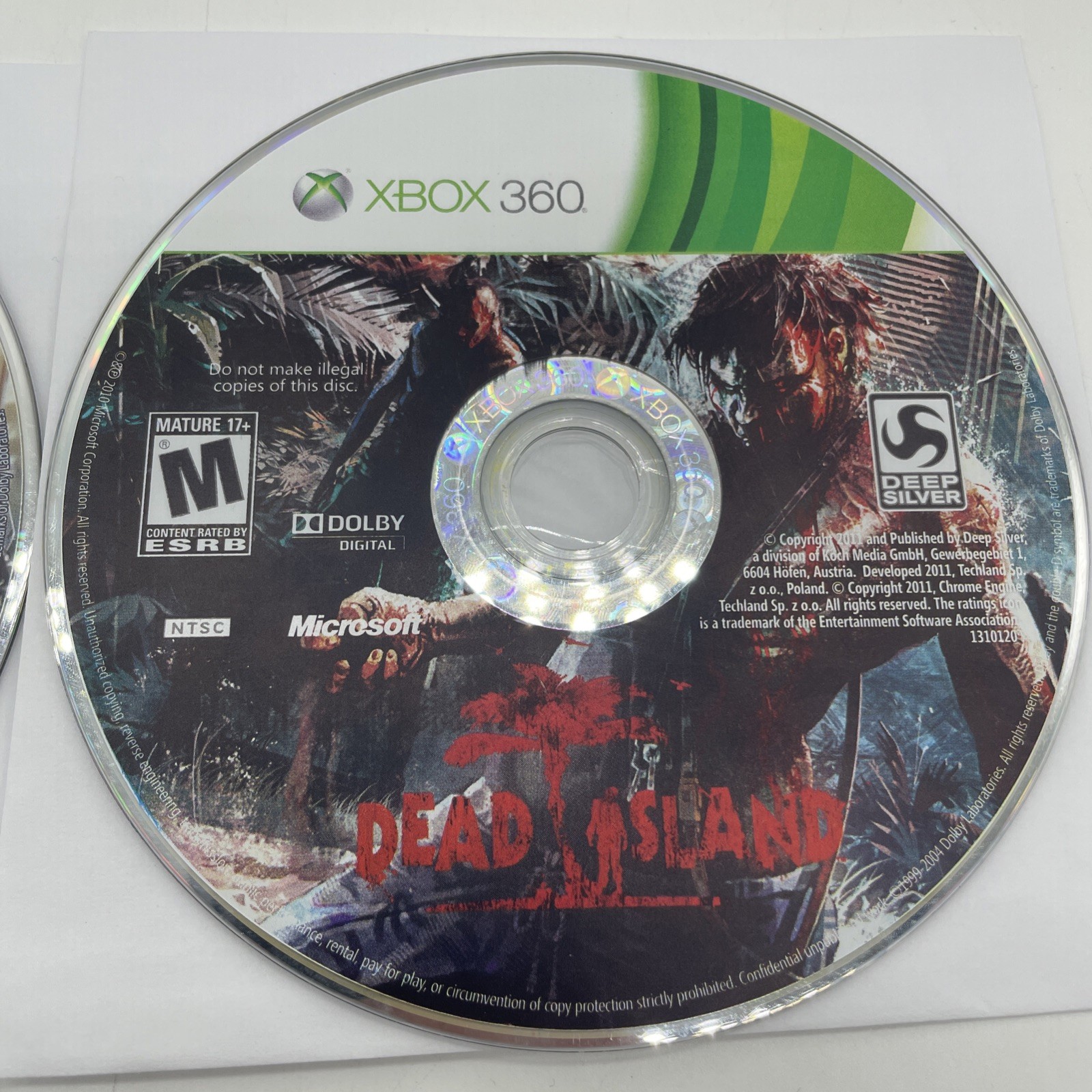 Xbox 360 Dead Island + Riptide Bundle – Discs Only Tested & Working *FREE SHIP*