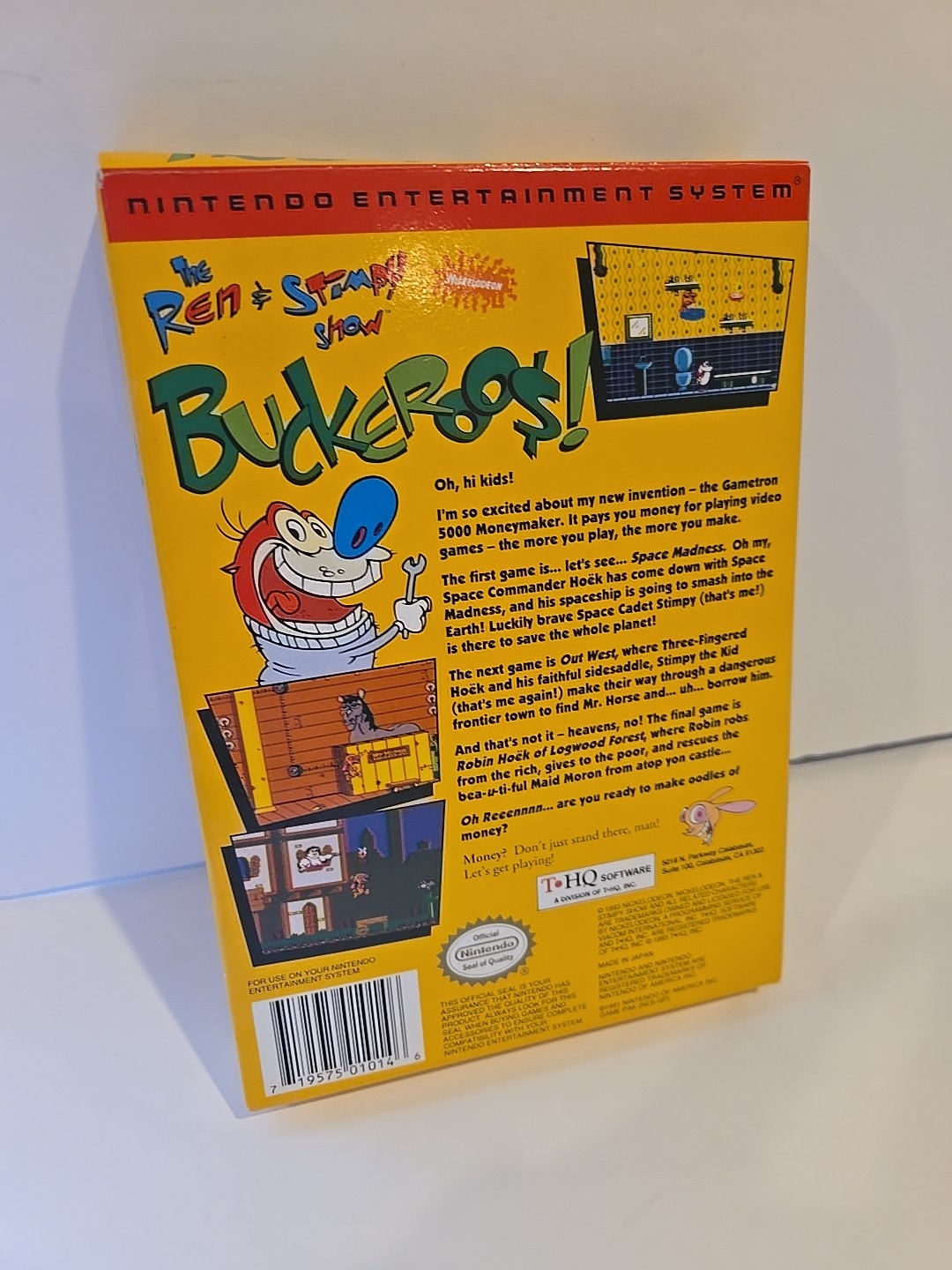 Ren & Stimpy Show: Buckaroo (NES, 1993) Complete CIB