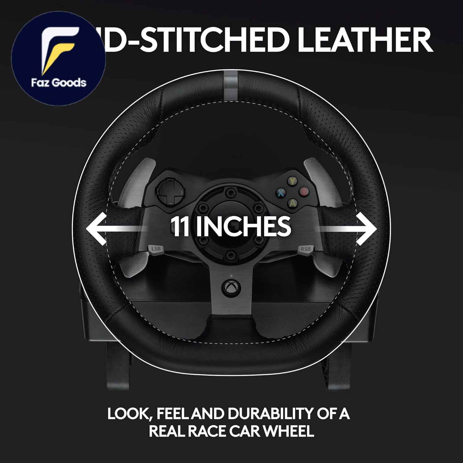 Logitech G920 Driving Force Racing Wheel and Floor Pedals Real Force Feedbac…