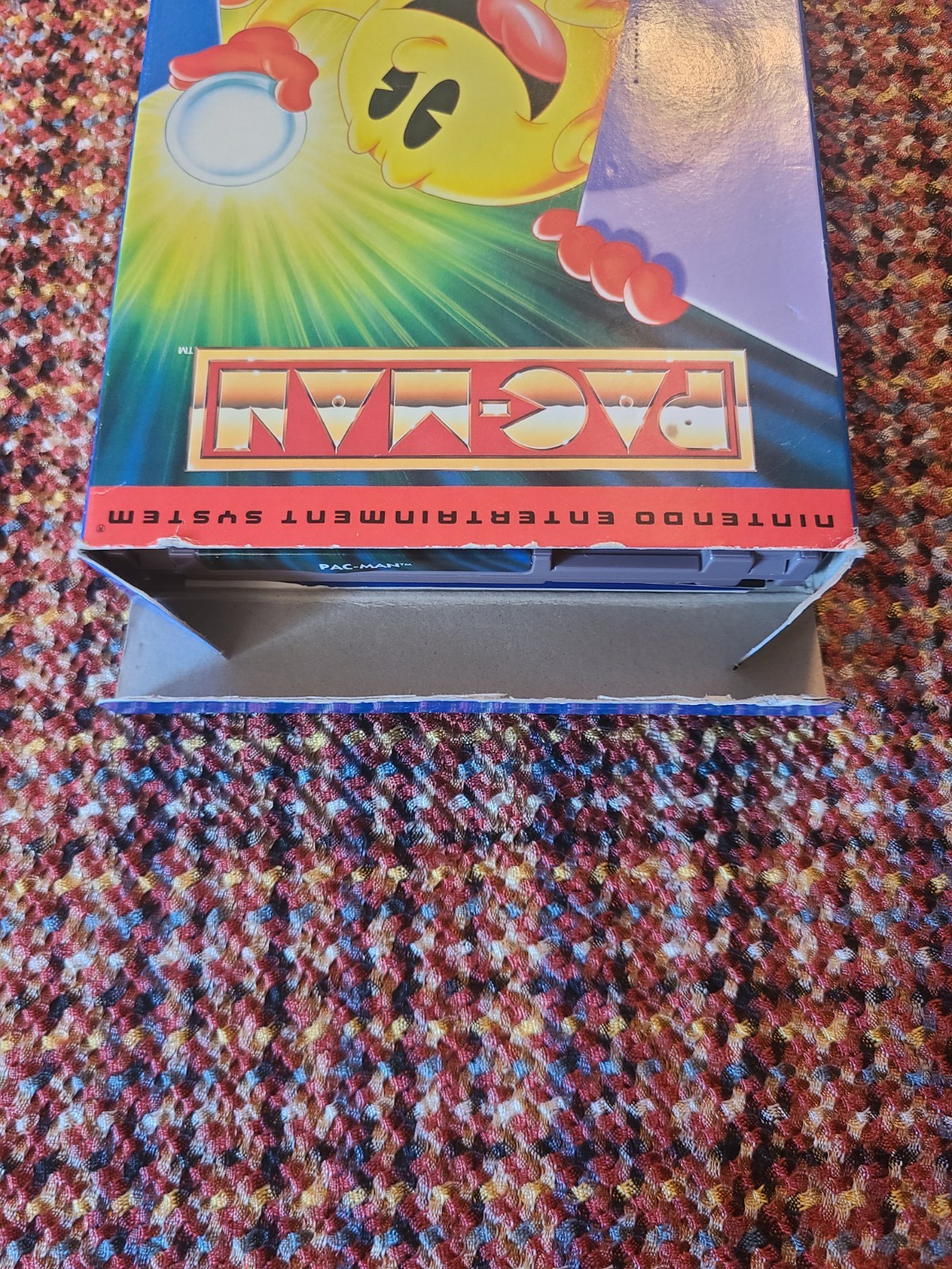 Pac Man Nes Namco Cib w/ reg card Authentic Tested Working Nintendo