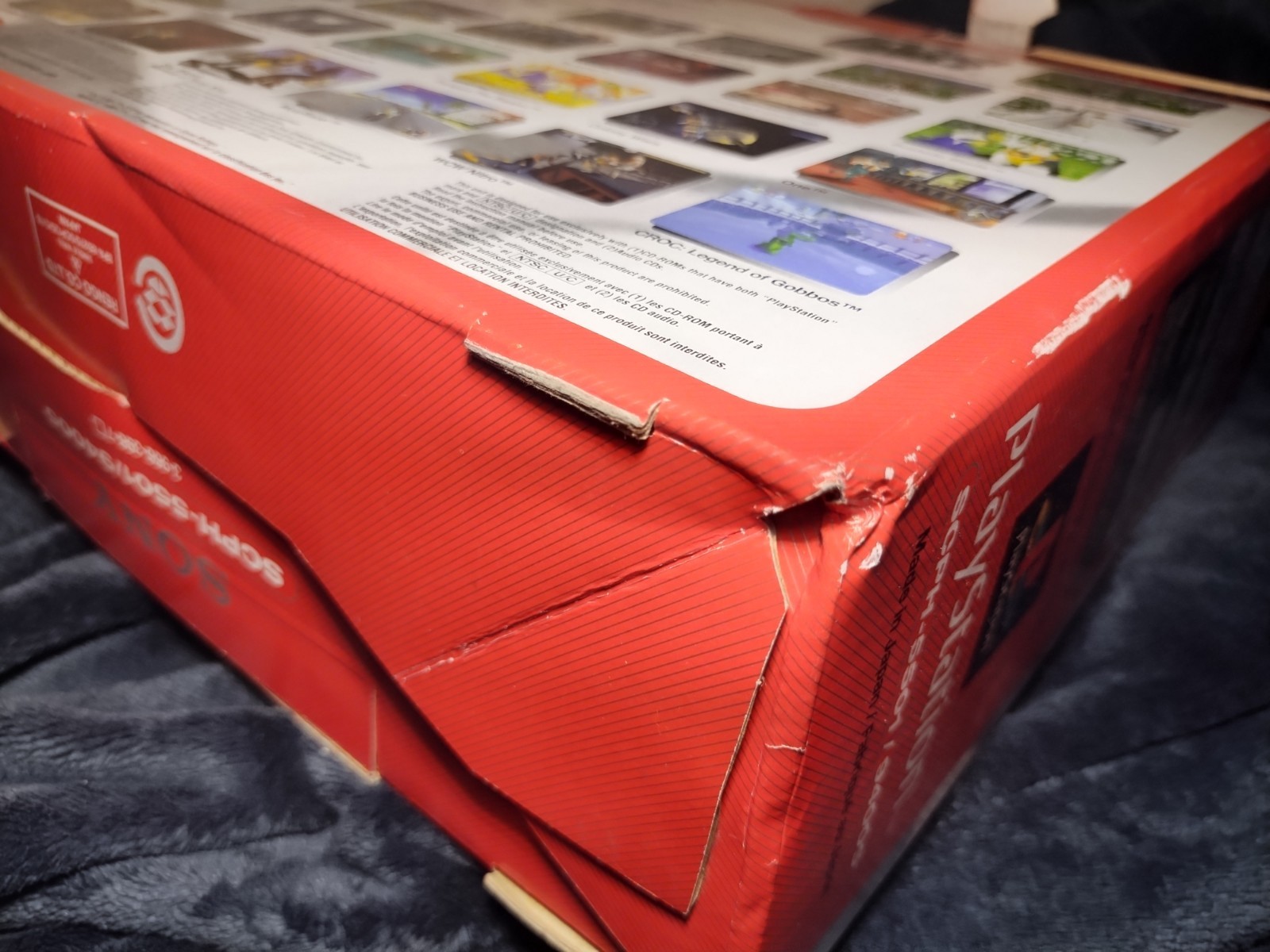 Empty Playstation 1 Console System Box, Foam, Protector & Manual Only PS1