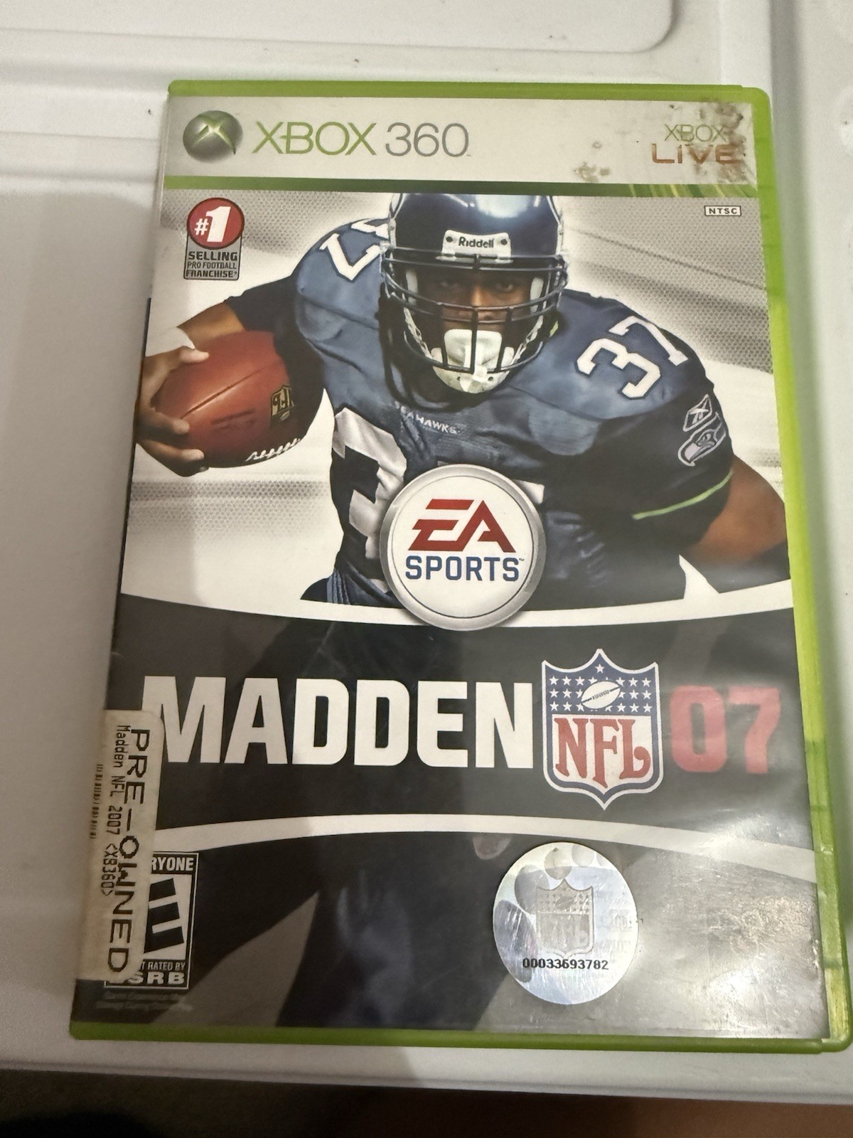 EA SPORTS Madden NFL 07 Xbox 360 Disc w/ Case American Football E NTSC-U/C