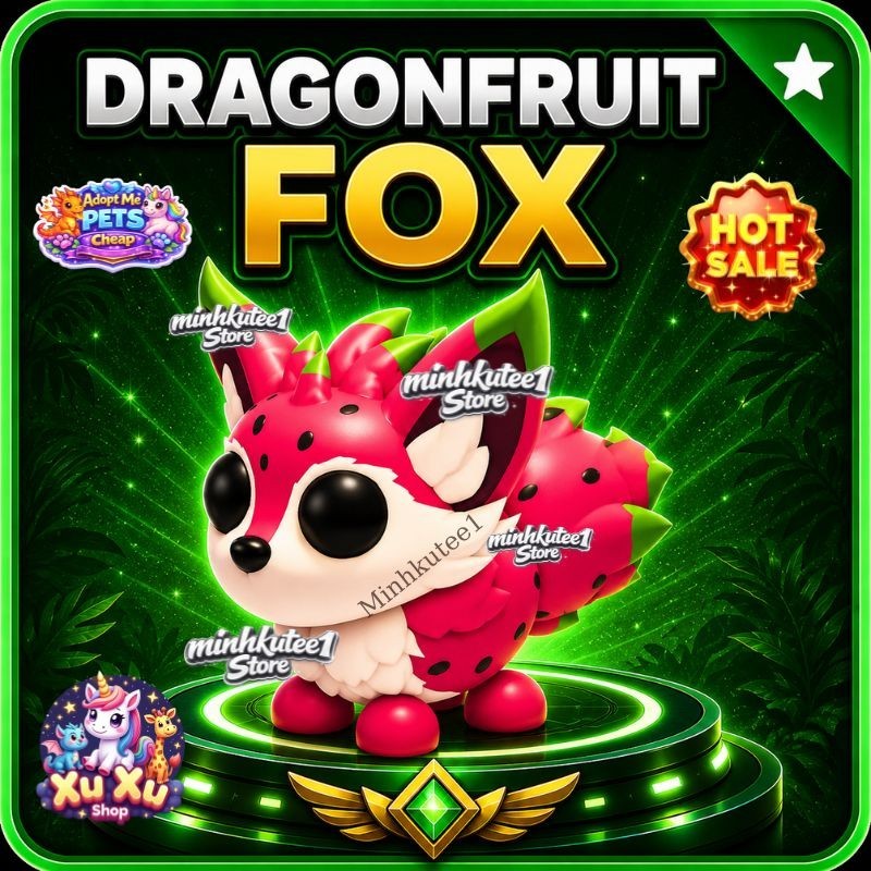 🐉 Dragonfruit Fox | (Meega • Neoon • Fly Ride) MFR/NFR/FR Adopt Pet – Get Now