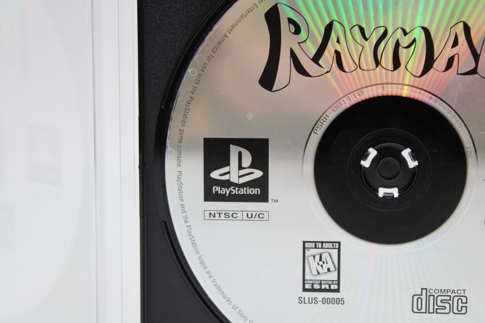 Refurbished PS1 Rayman 1 Greatest Hits GH Disc Only Mint Clean Pristine Good