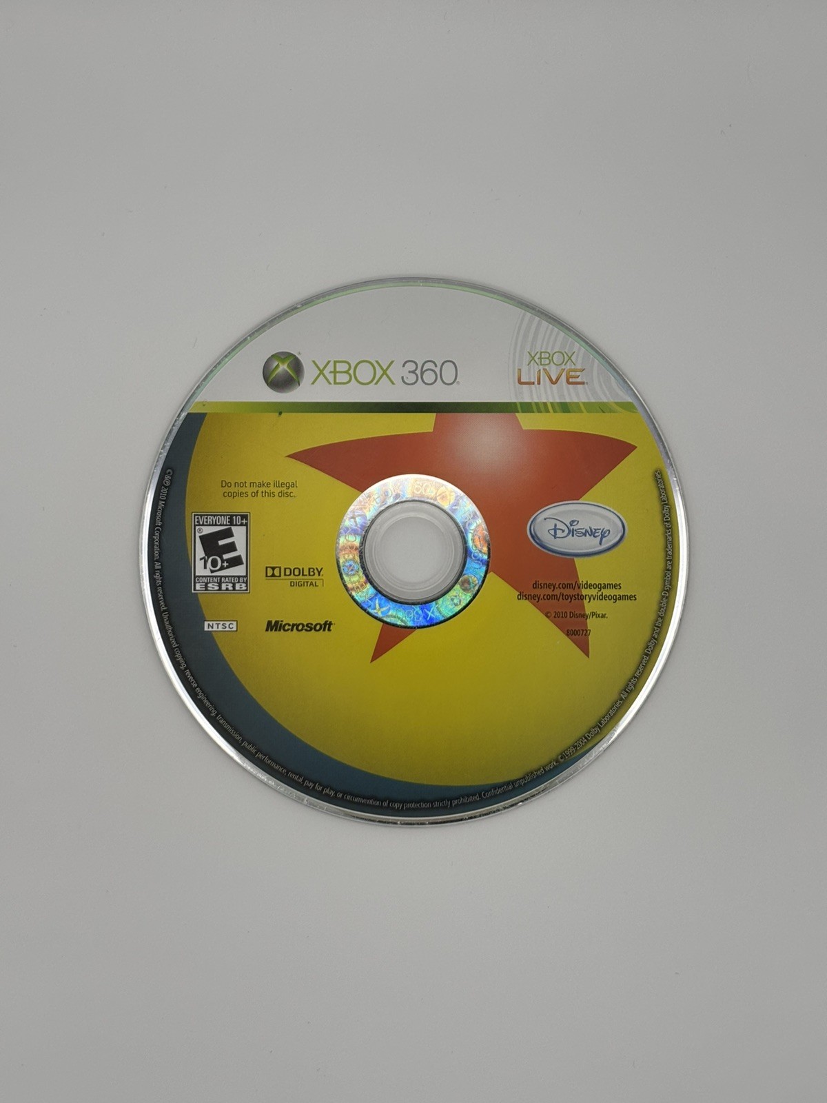 Toy Story 3 – Xbox 360 DISC ONLY