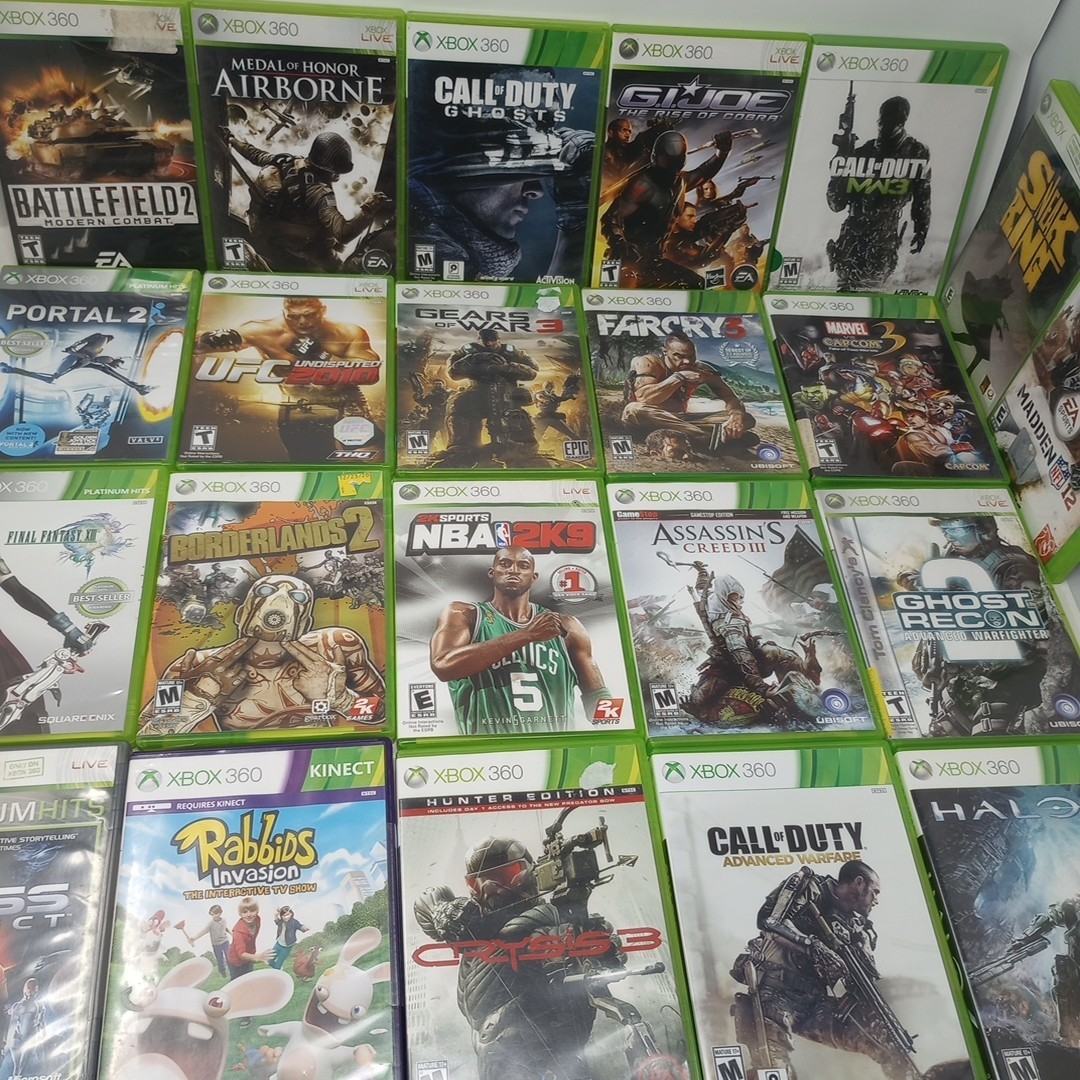 Lot Of 22 Xbox 360 Games With Cases (Many Have Manuals) UNTESTED See Pics!