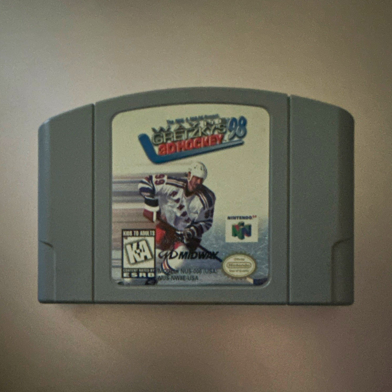 Wayne Gretzky’s 3D Hockey ’98 Nintendo 64 N64 Game Cartridge, KA, NTSC-U/C